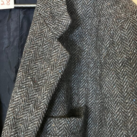 Donegal Tweed Ireland Wool Herringbone Sport Coat Blazer - Men's EU 54L / US 44L - Picture 3 of 16